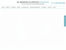 Tablet Screenshot of hsewingdrapery.com